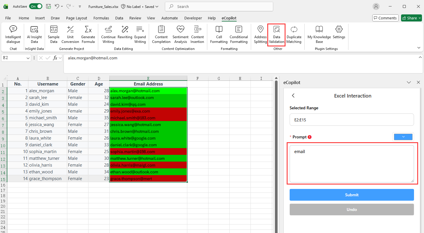 Data Validation