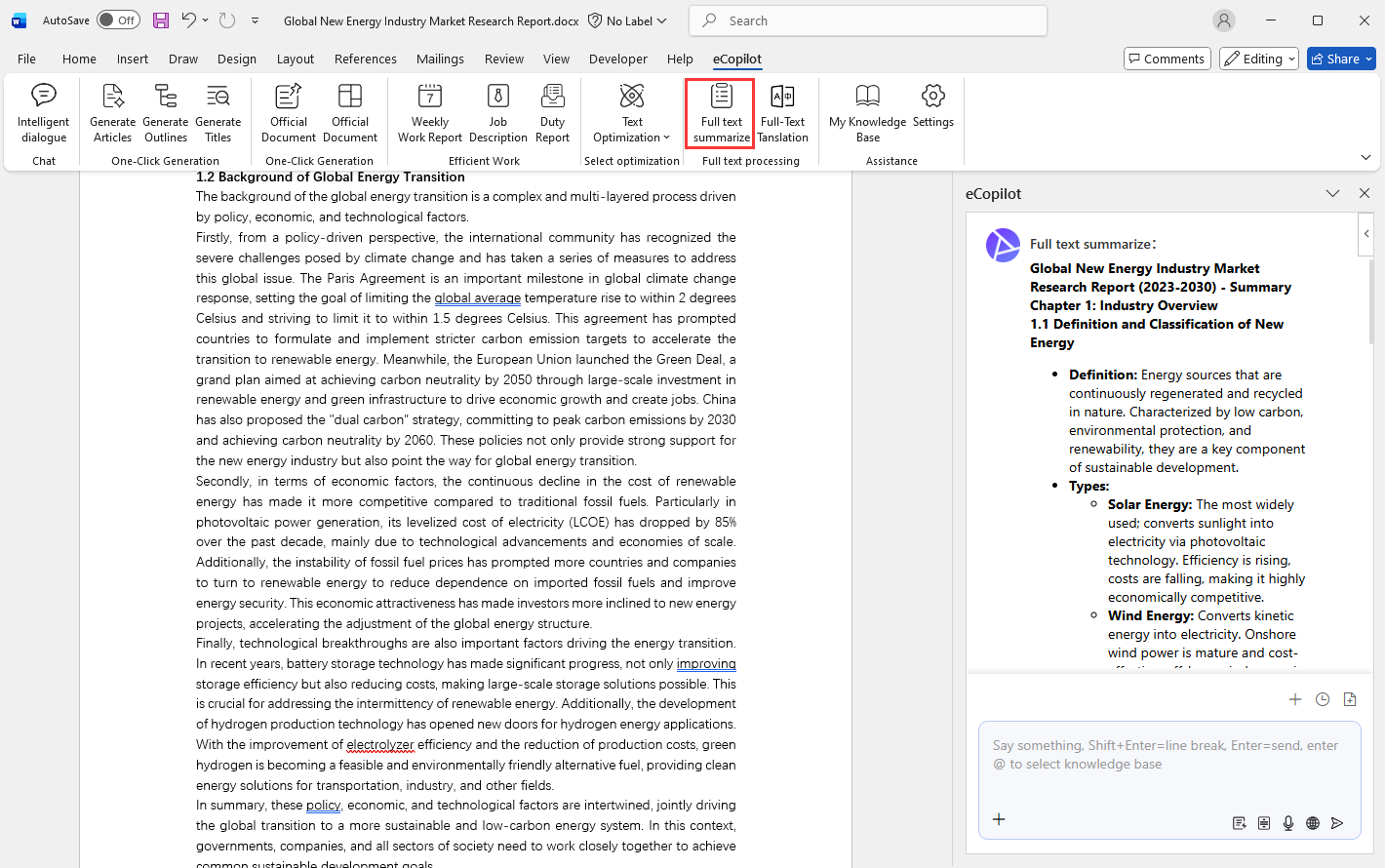 Full Text Summary