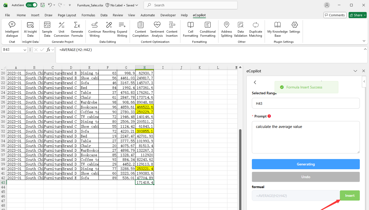 Generate Formulas